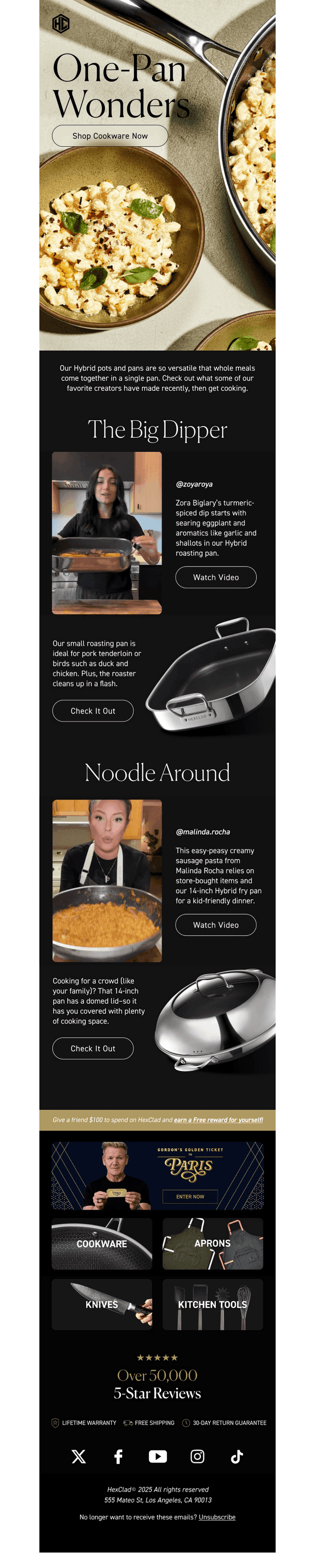 HexClad Cookware email from Wed, Oct 22, 2025