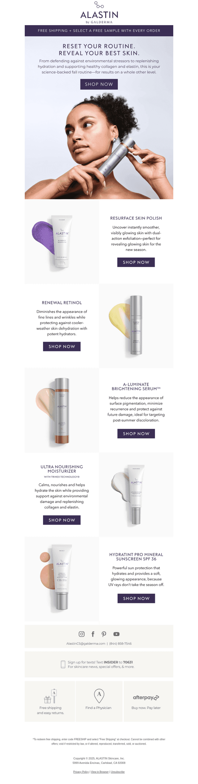 ALASTIN Skincare email from Thu, Oct 23, 2025