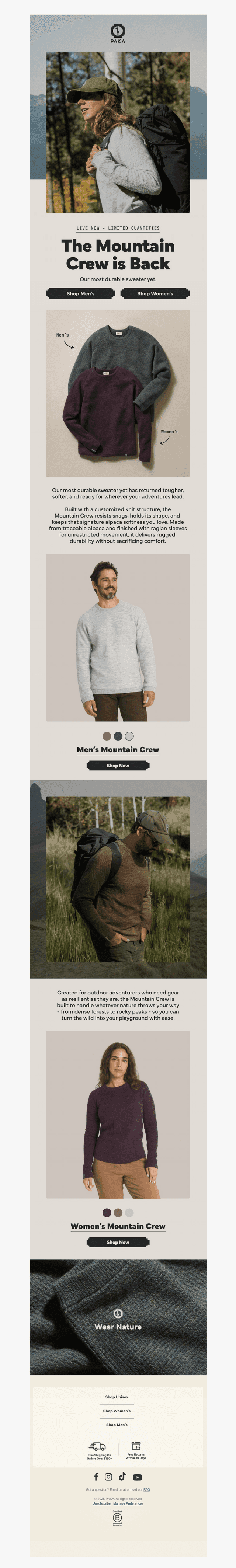 Live Now: The Mountain Crew is Back