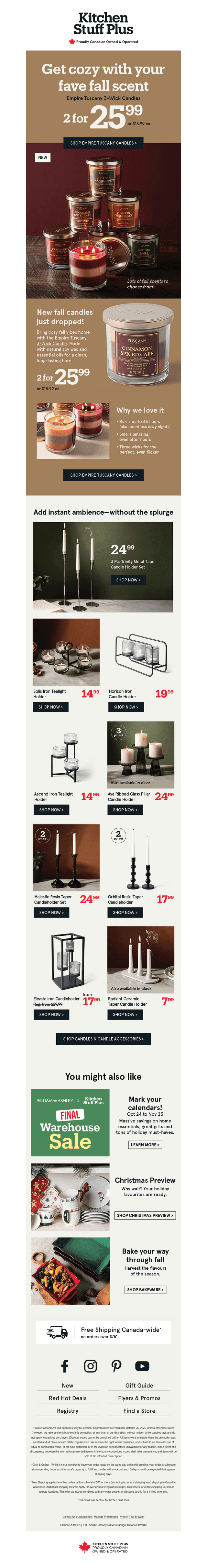 2 for $25.99 Tuscany Candles 🕯️🍂