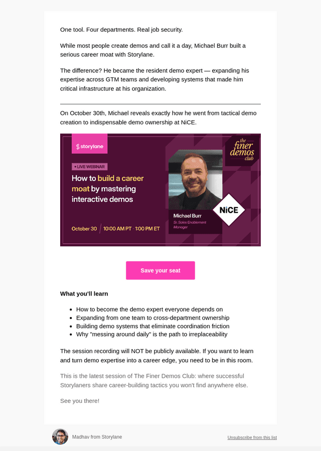 Storylane email from Thu, Oct 23, 2025
