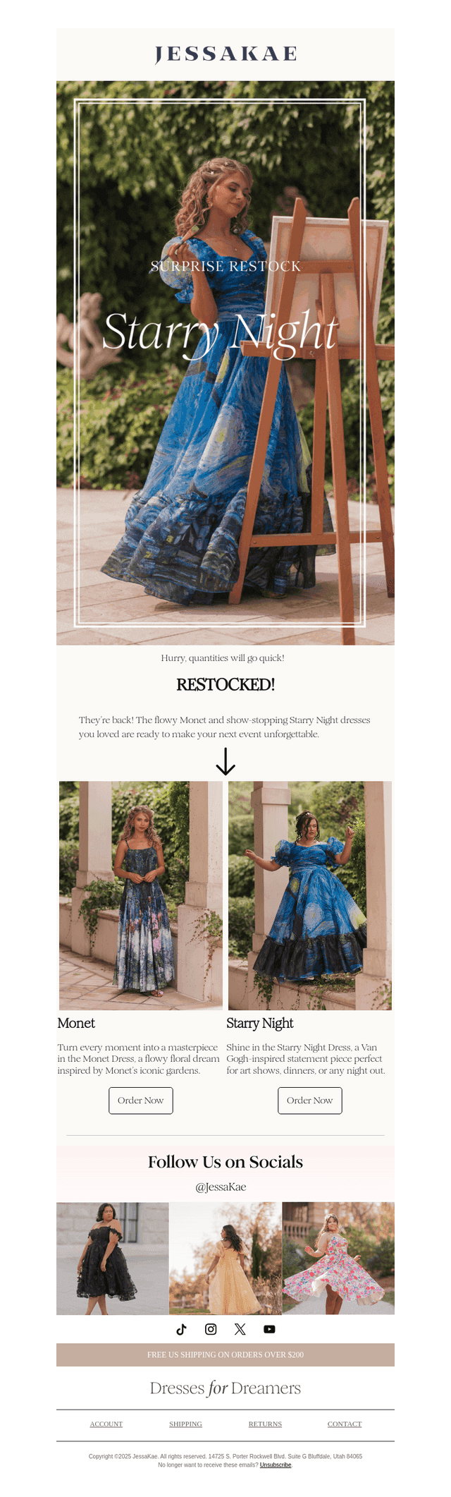 BACK IN STOCK: Monet & Starry Night