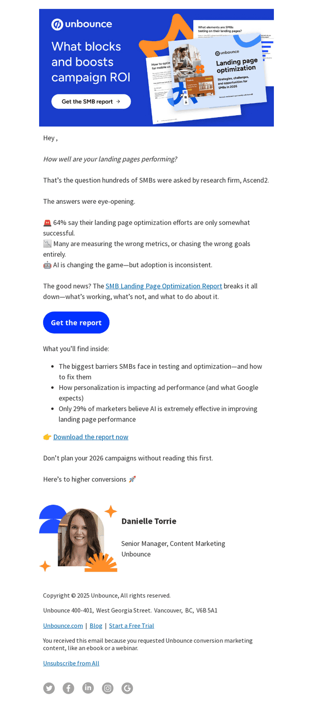 Landing page optimization report: 69% SMBs using AI
