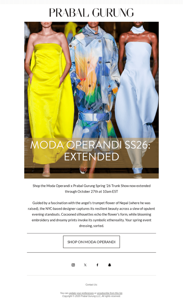 Extended: Moda Operandi x Prabal Gurung Spring '26 Trunk Show