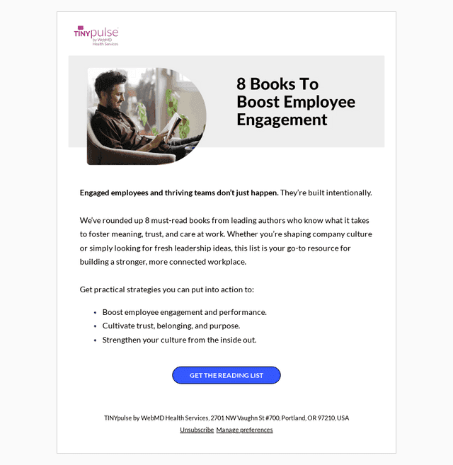 TINYpulse email from Fri, Oct 24, 2025