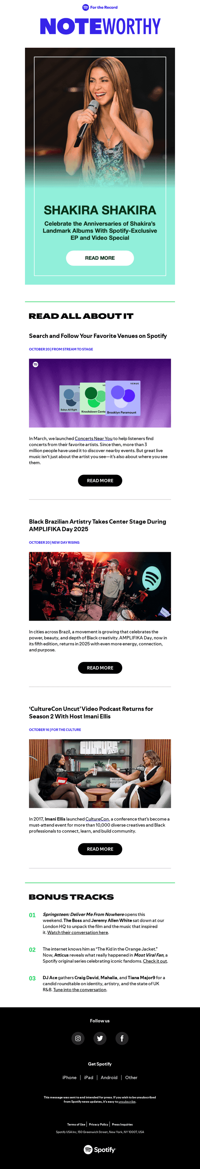 Spotify email from Fri, Oct 24, 2025