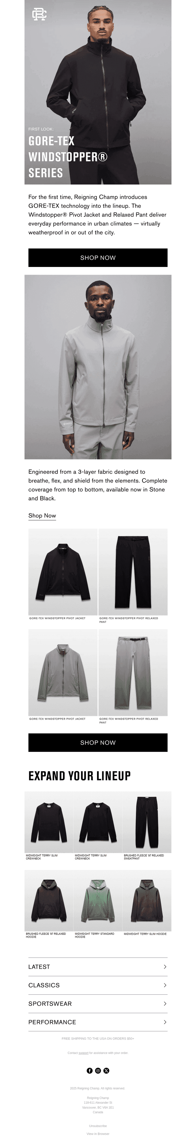 First Look: GORE-TEX Windstopper® Series