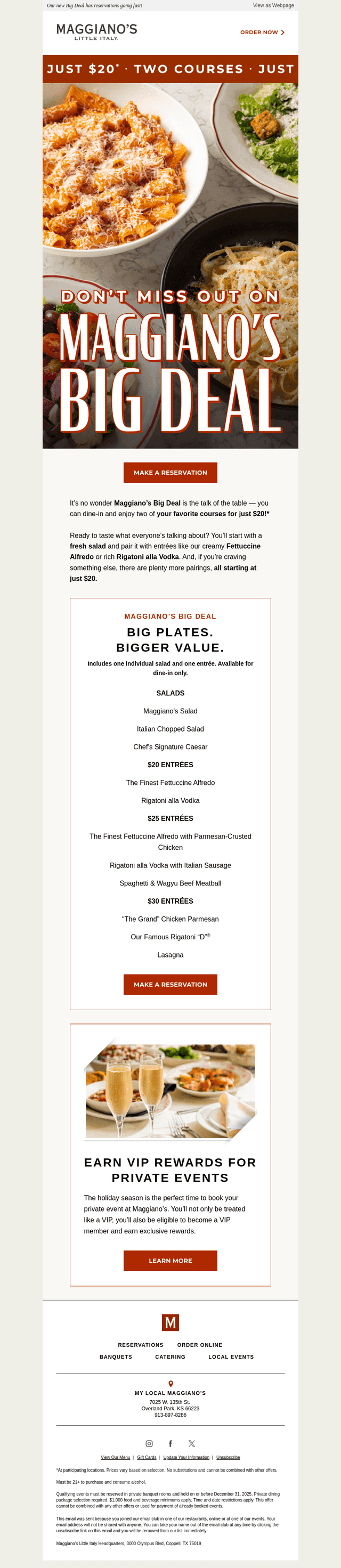 The two-course $20 deal everyone’s talking about