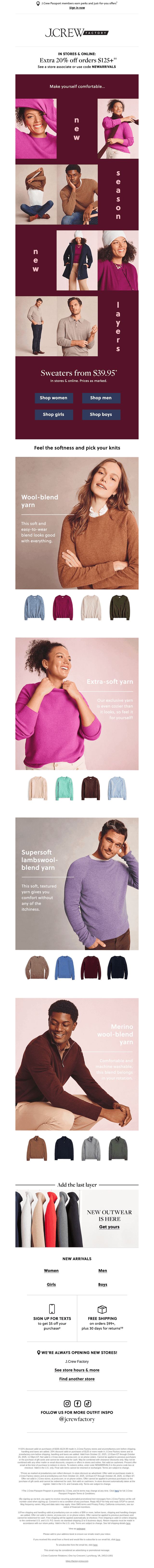 It’s time to get cozy with sweaters from $39.95