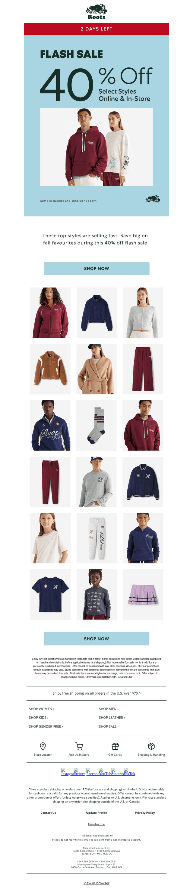 Act Fast for 40% OFF These Top Styles