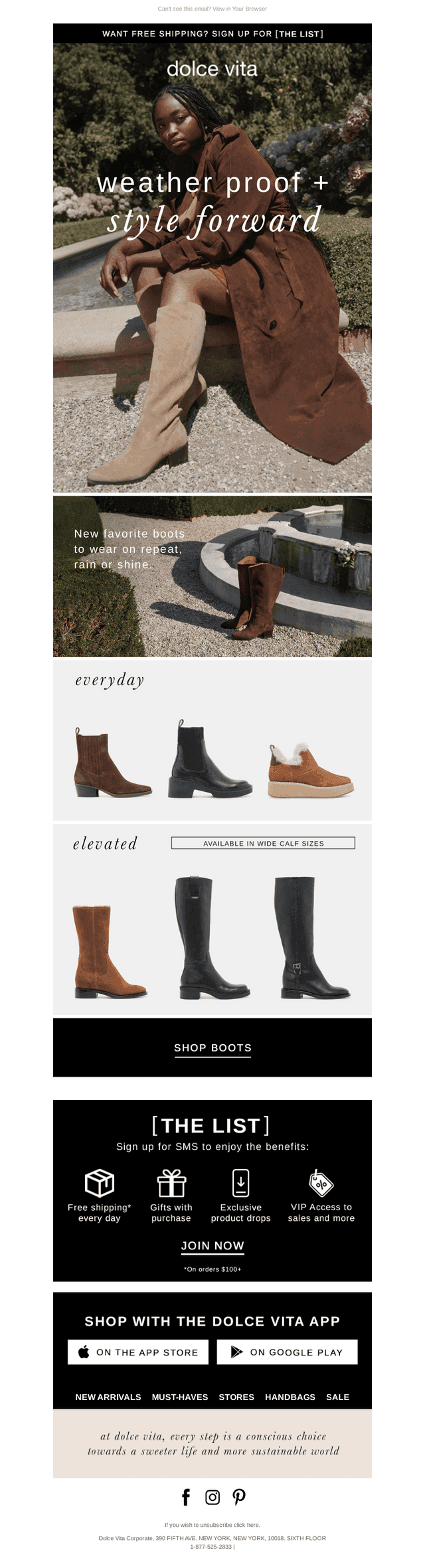 NEW FAVE WATERPROOF STYLES