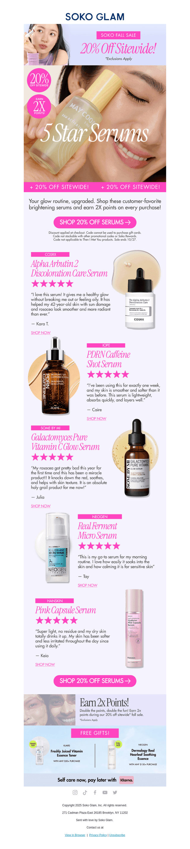 Skin looking dull? Try these serums at 20% off