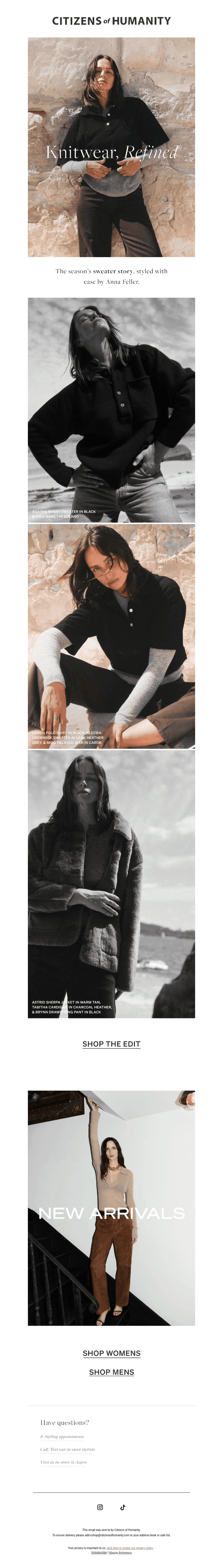 Knitwear, Refined
