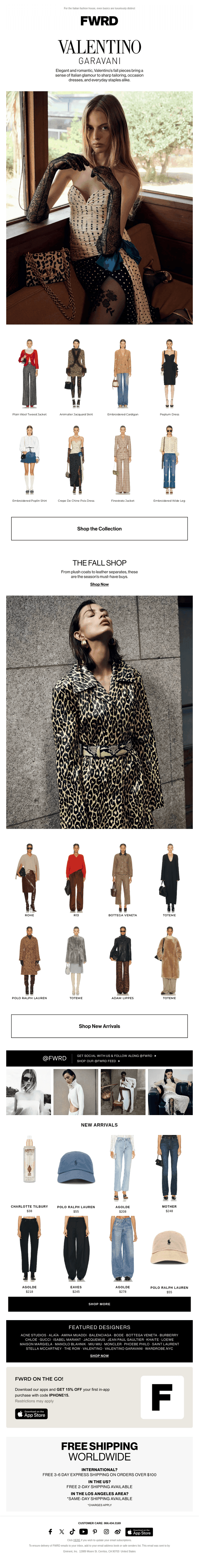 Expressive glamour with Valentino