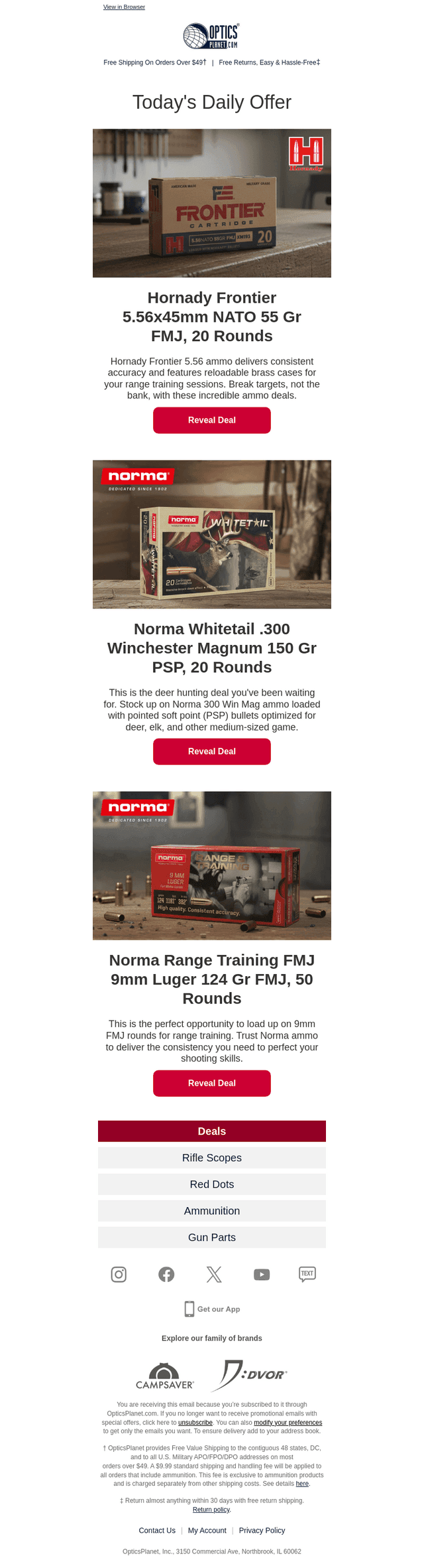 Range & Hunting Ammo Deals!