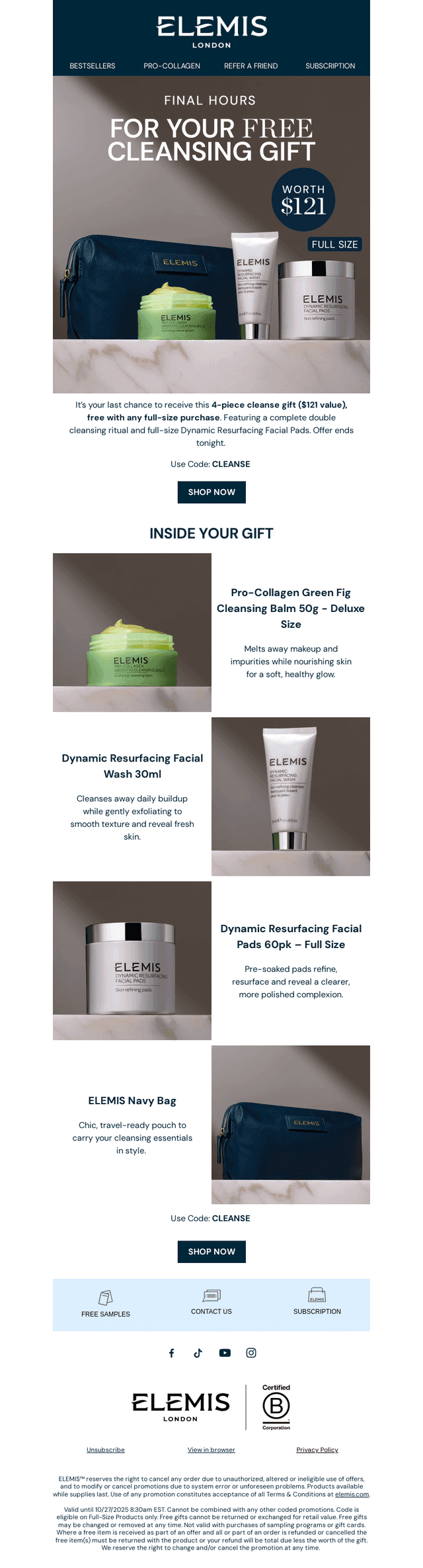 Last Chance: Your Complete Cleanse with any Full Size