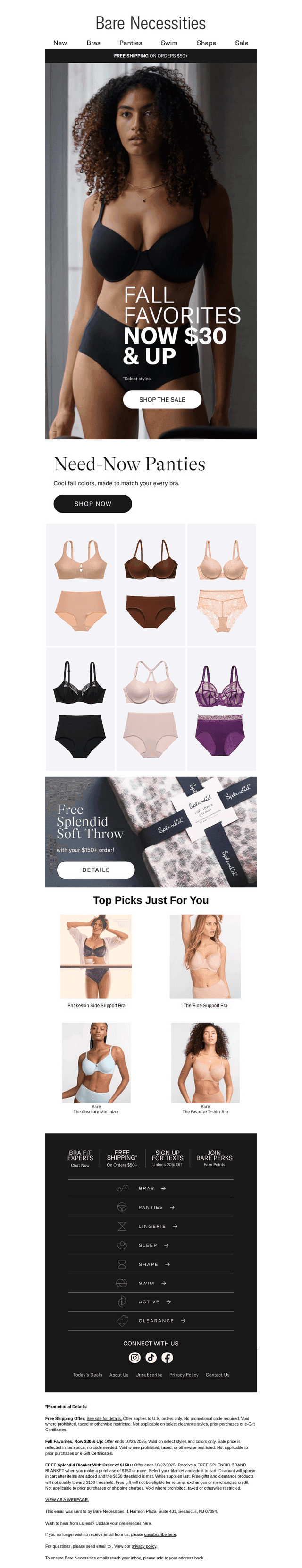 Our Exclusive Bra Brands From $30!