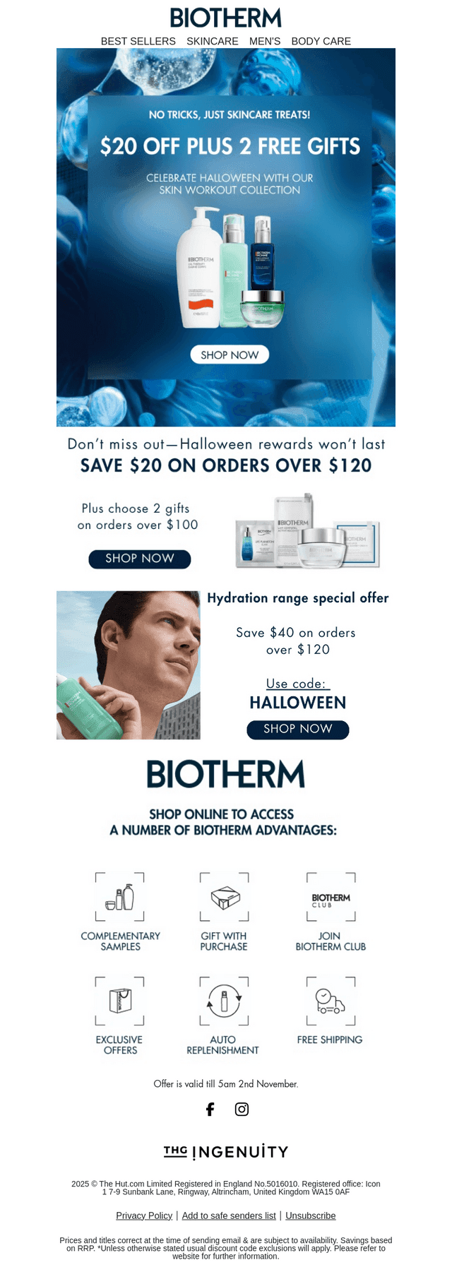 Biotherm email from Sun, Oct 26, 2025