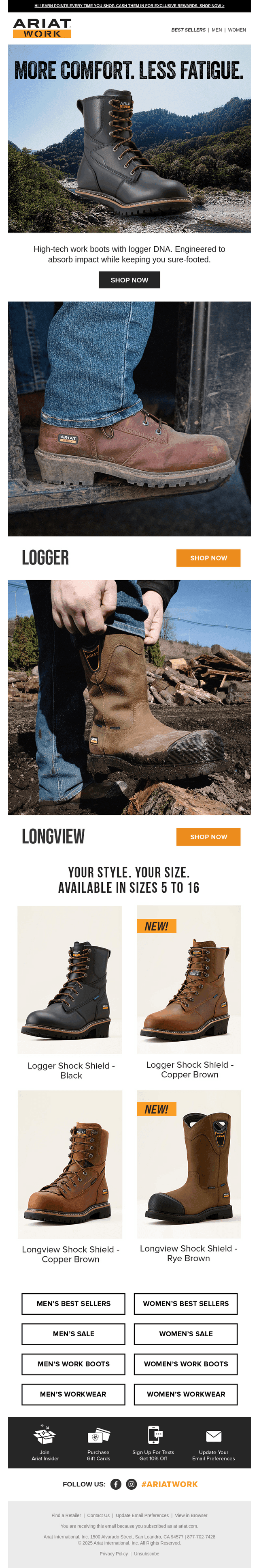 Logger Style. Modern Comfort.