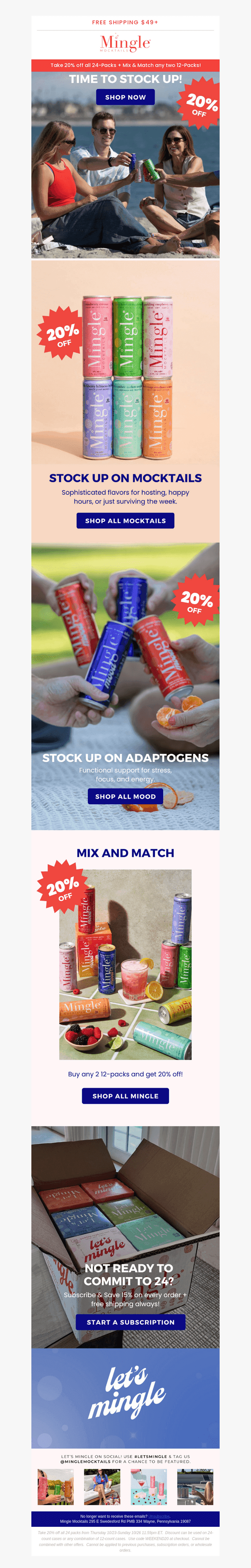ENDS TONIGHT:  20% off bulk packs!