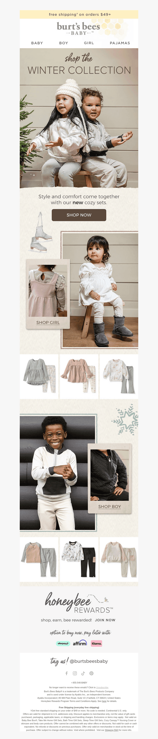 Burt's Bees Baby email from Mon, Oct 27, 2025