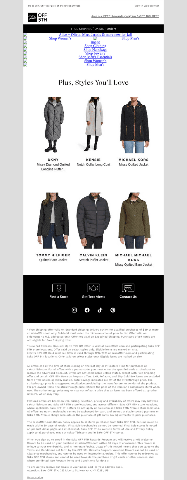 Alice + Olivia, Marc Jacobs & more new for fall