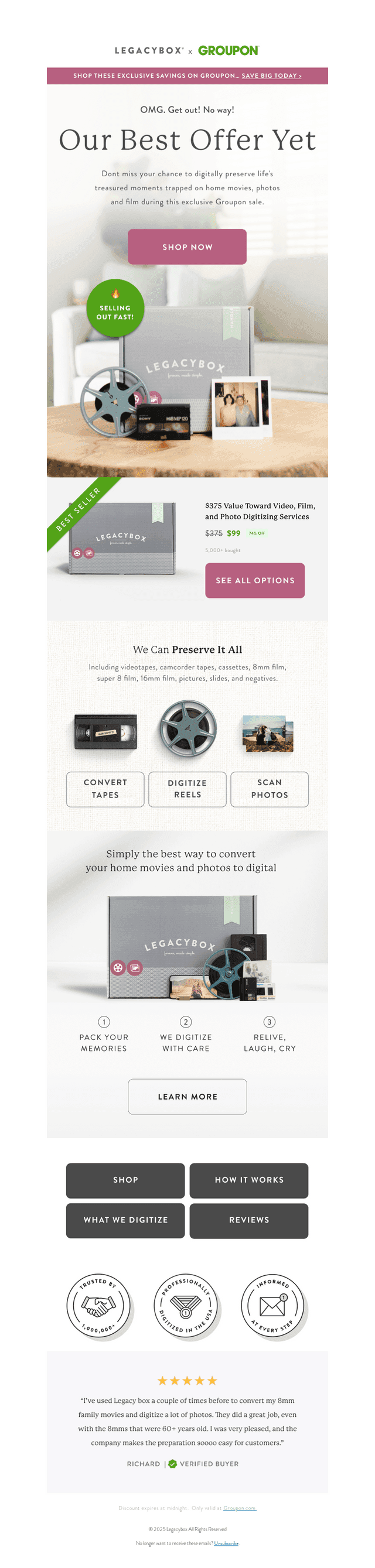 Up to 81% OFF LEGACYBOX 😯
