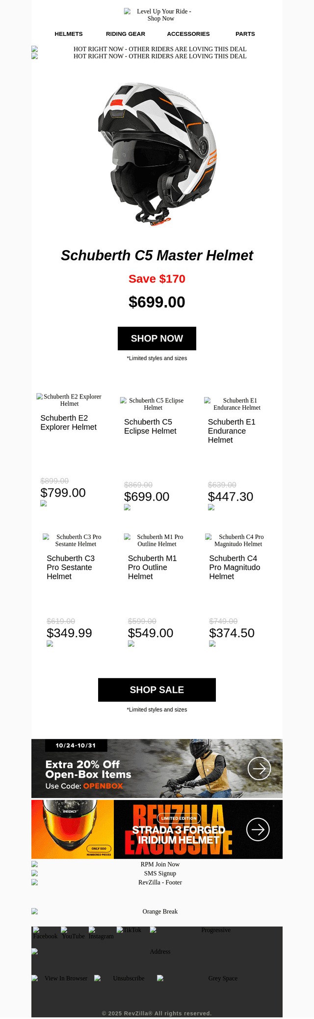 RevZilla email from Mon, Oct 27, 2025