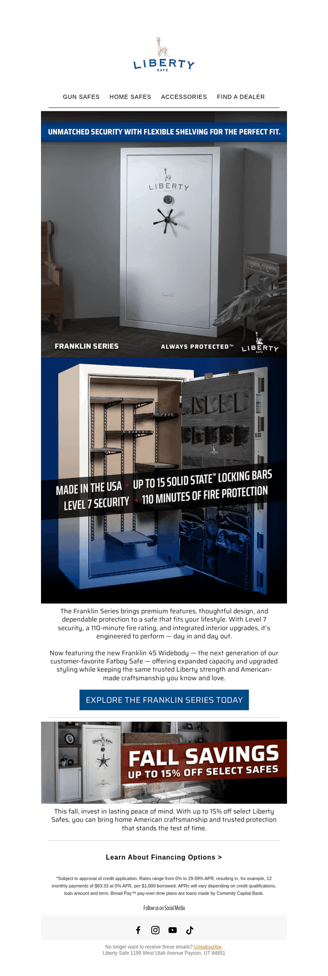 Franklin Safes Built for Strength.