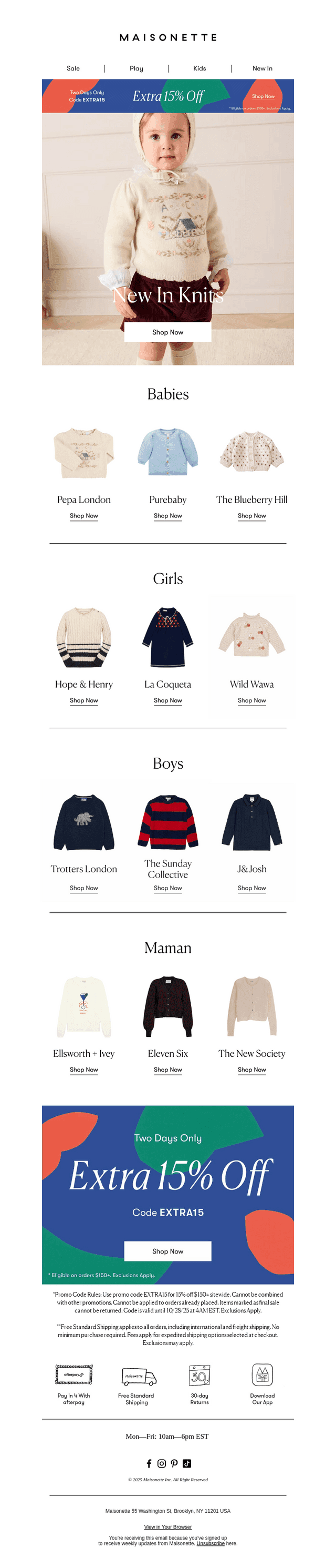 New in Knits (Plus, An Extra 15% Off Sitewide)