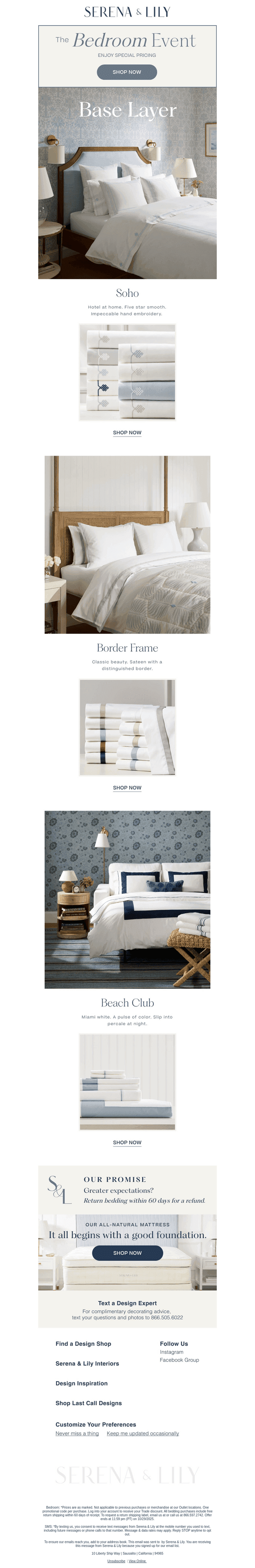 Special pricing on our most-loved bedding.