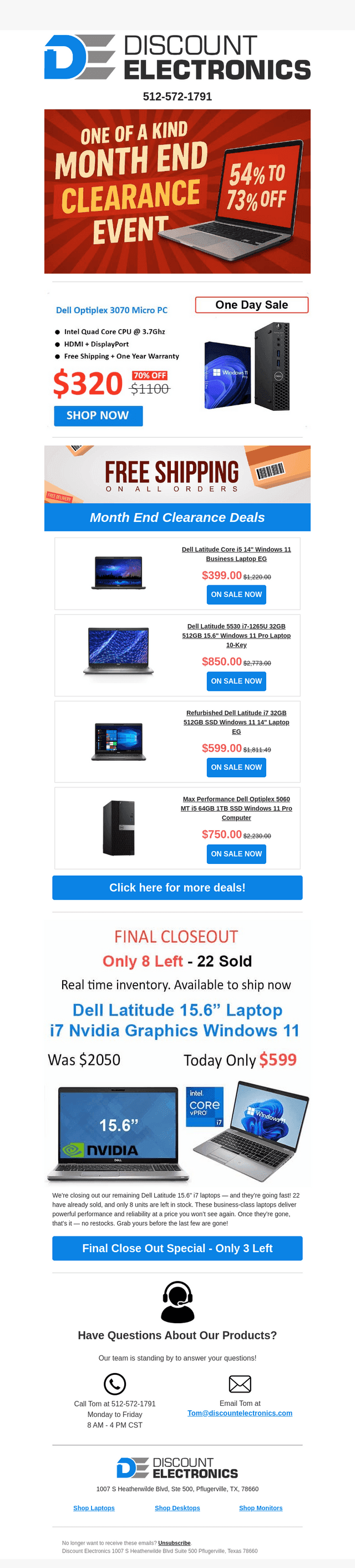 54%-73% Off Massive PC Inventory Month-End Clearance