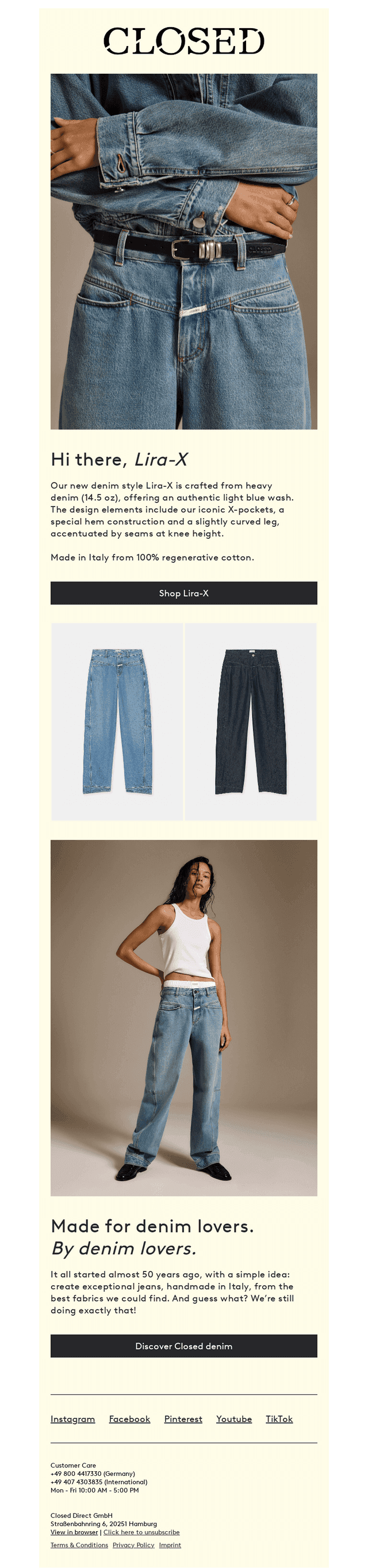 New denim fit Lira-X