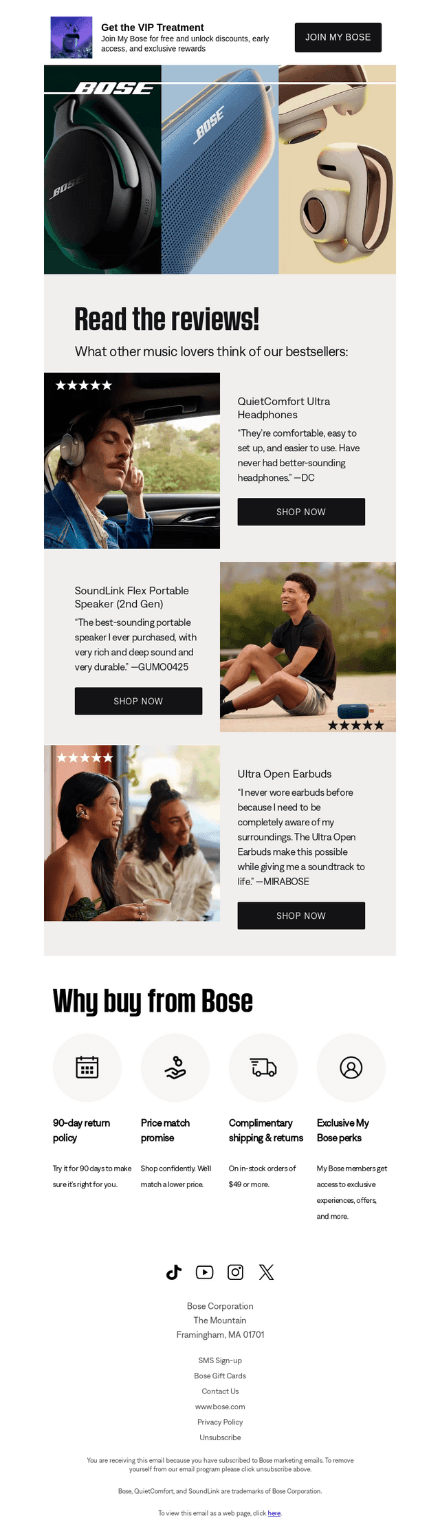 Bose email from Tue, Oct 28, 2025