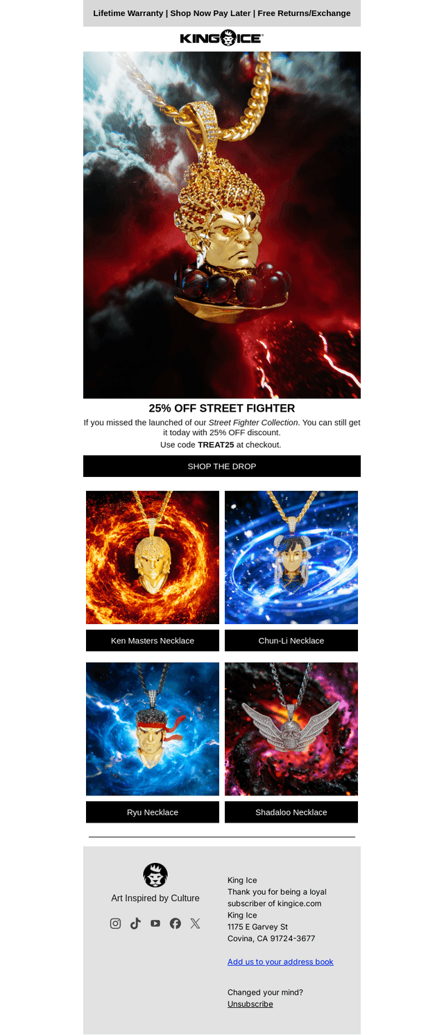 25% OFF Street Fighter Today