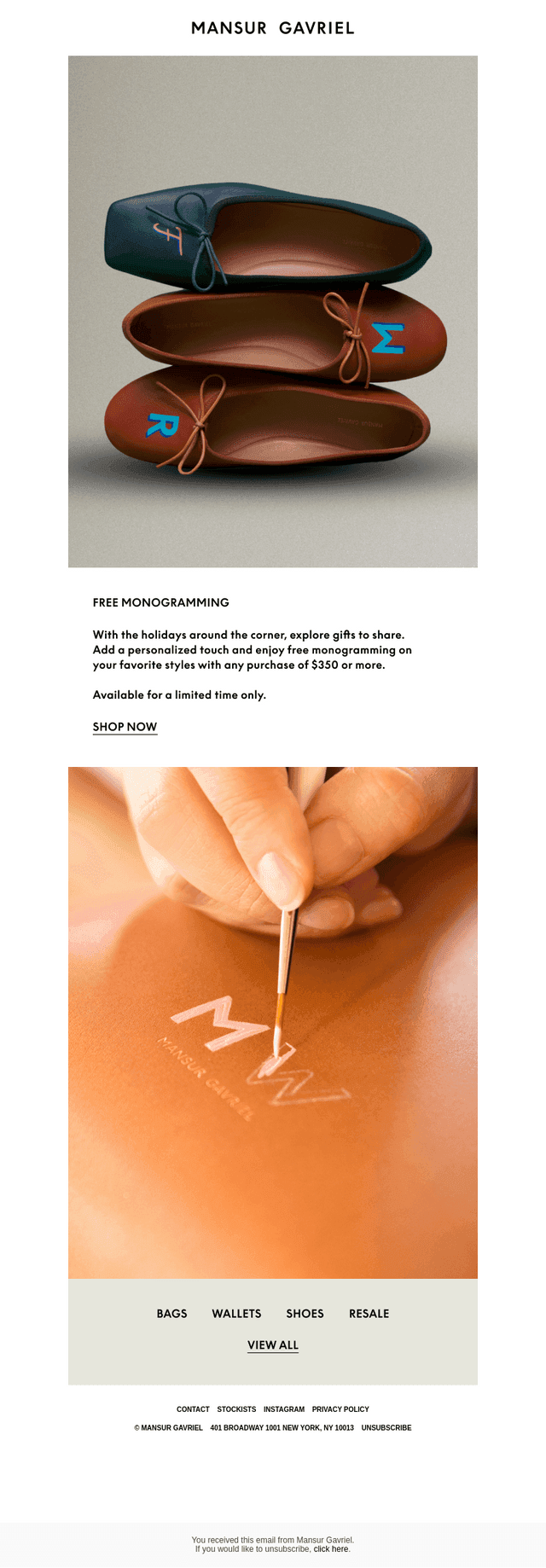 Complimentary Monogramming for the Holidays