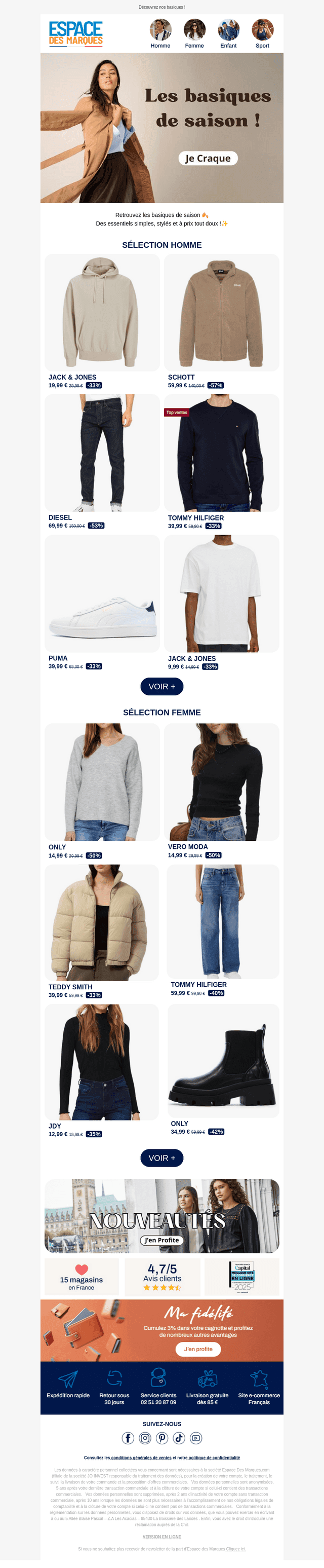 Les indispensables de saison à prix mini !🍂