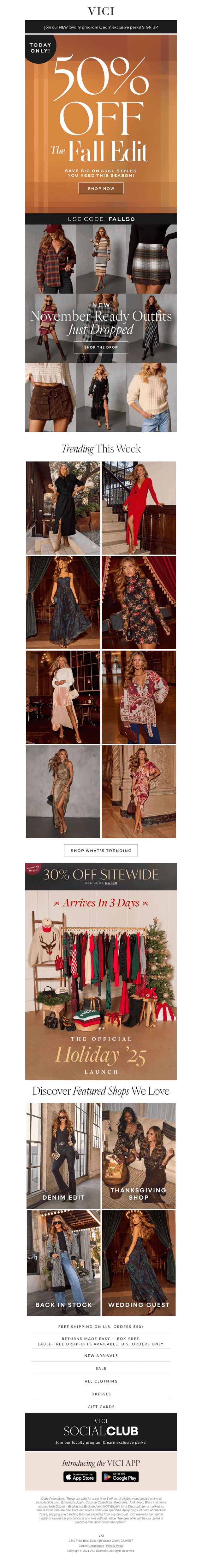 FALL = 50% OFF
