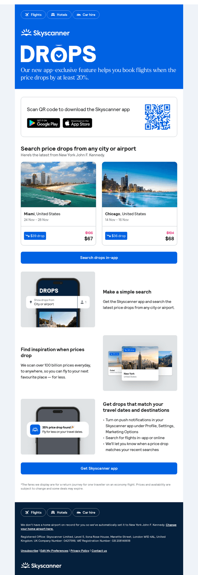 Your weekly price drops, from $67 ✈️ 📉