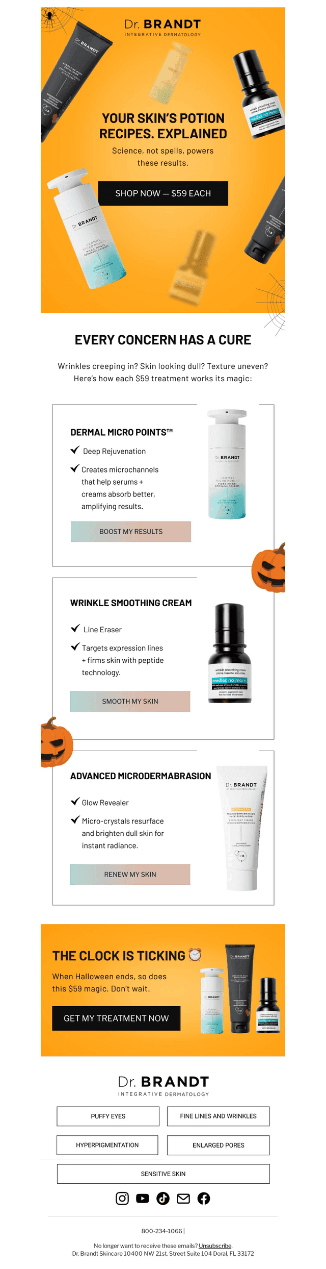 $59 each: Wrinkles, dullness, texture, pick your potion