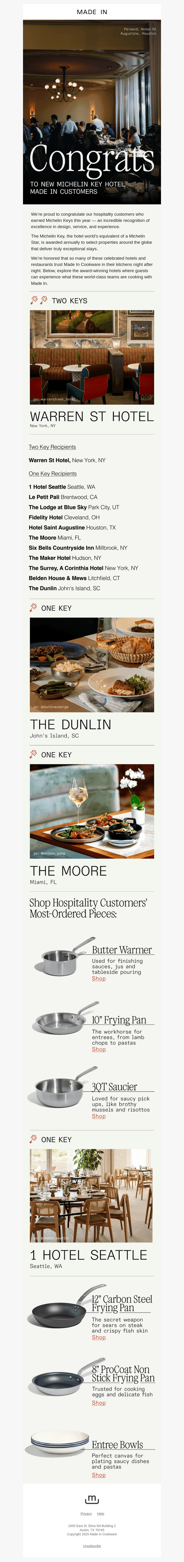 Michelin Key Hotels, Powered by Made In