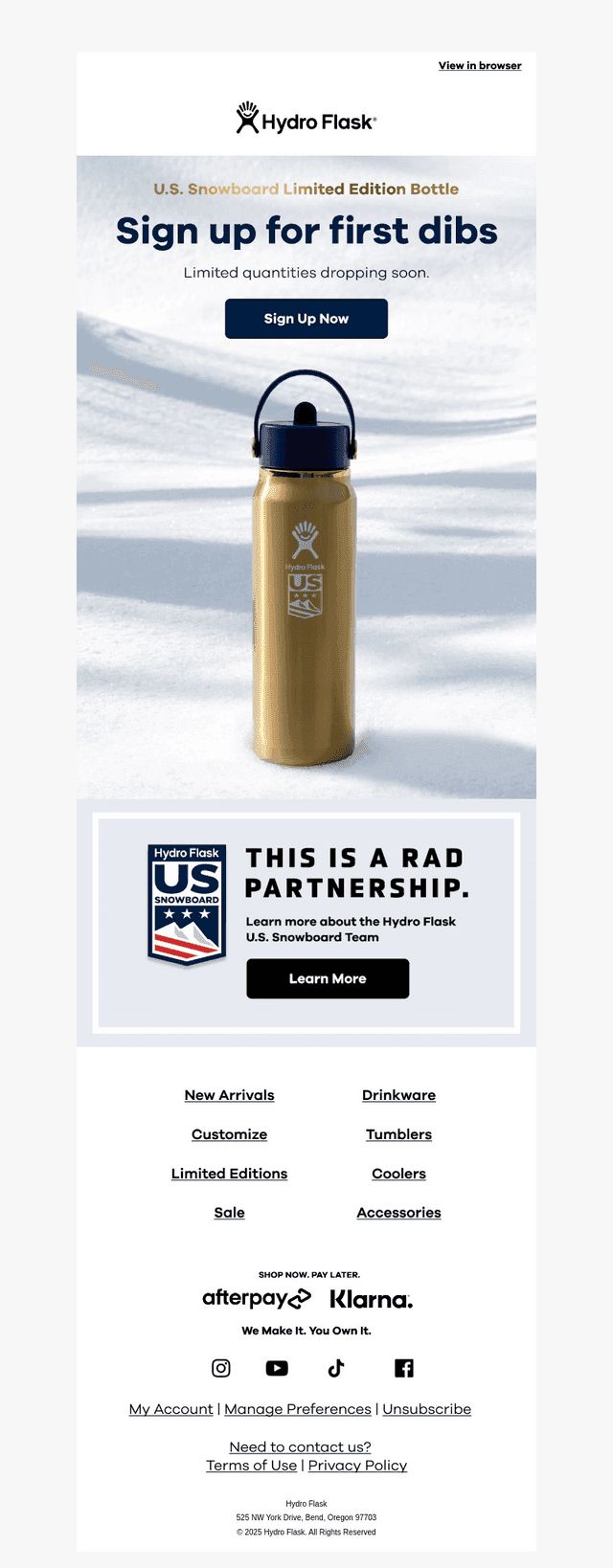 Take your place for the Gold Bottle