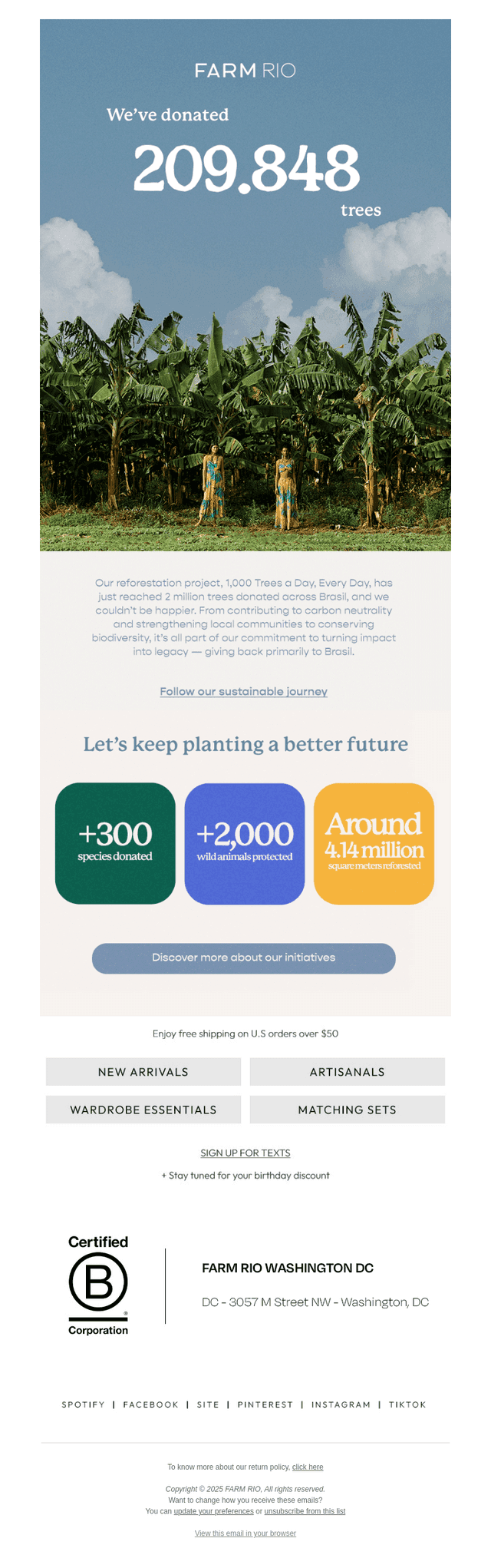 We’ve donated 2 million trees 🌳