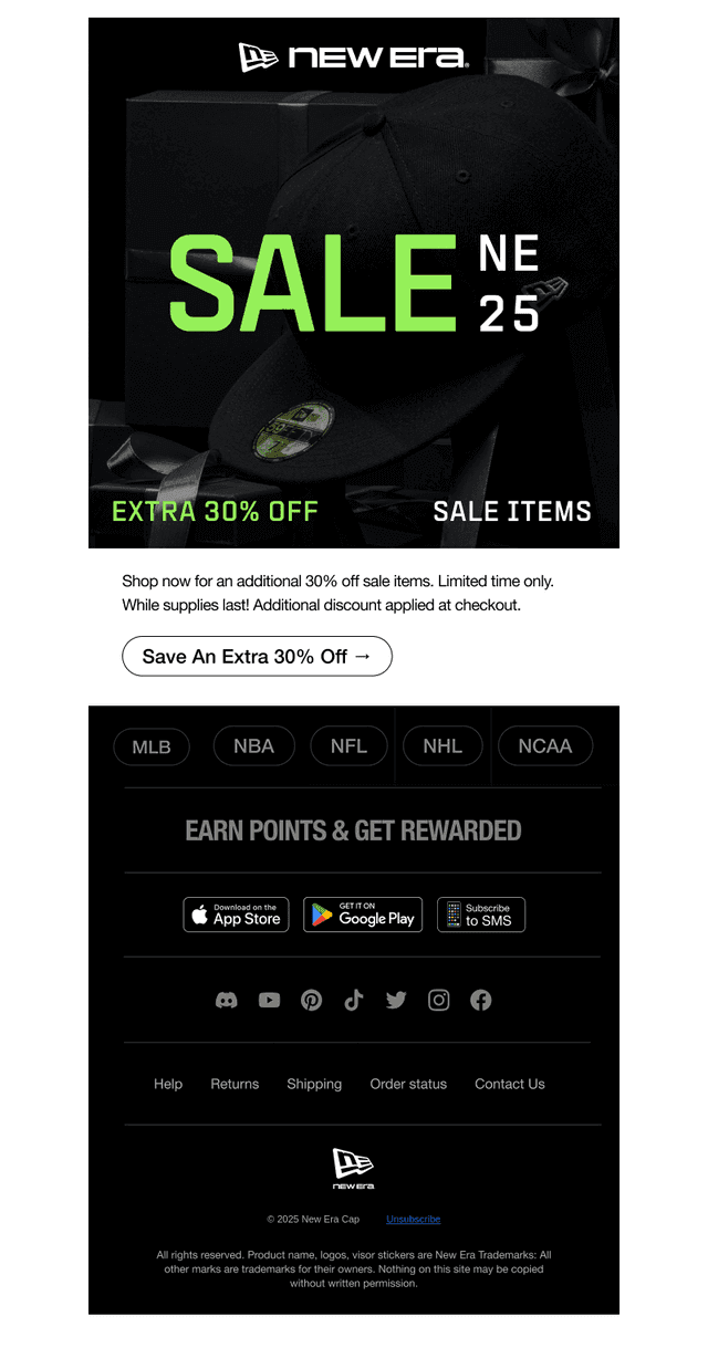 Extra 30% off sale styles