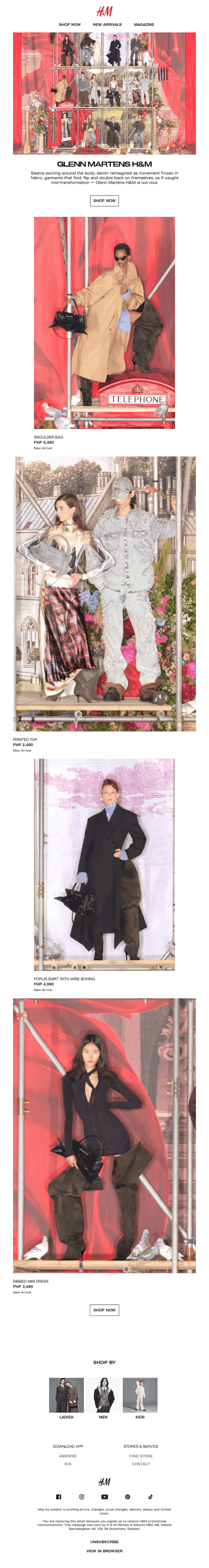 Shop now: Glenn Martens H&M