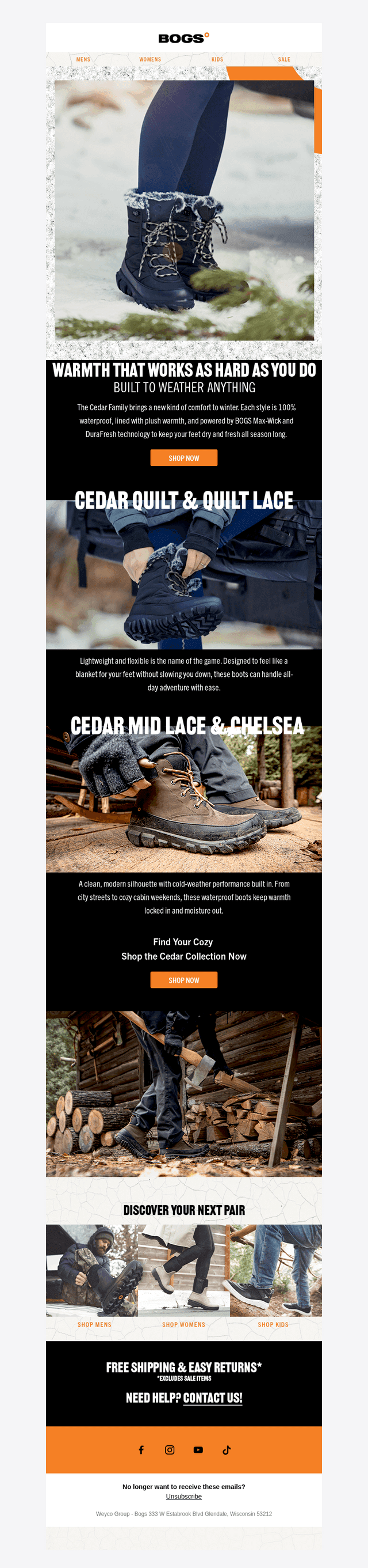 Built for Winter. Styled for Comfort.