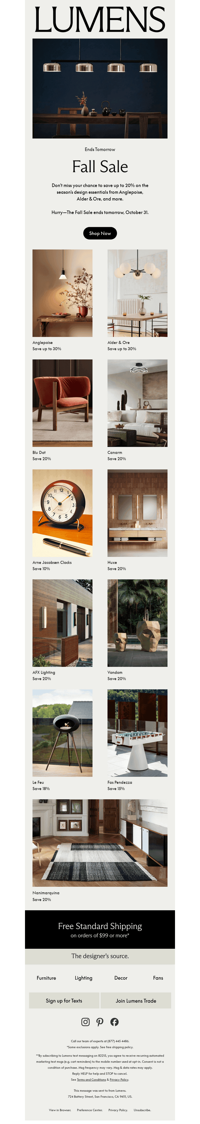 Final Call: The Fall Sale