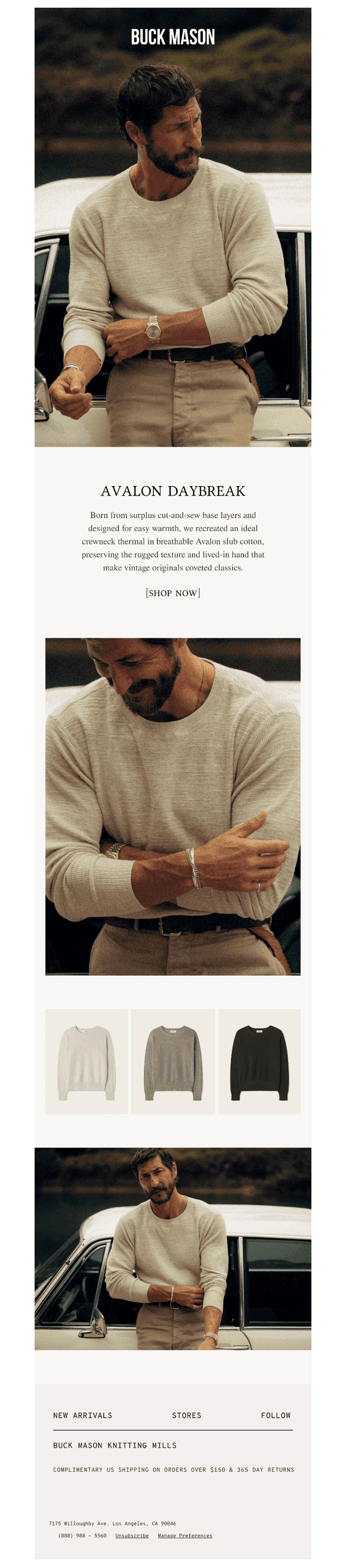 The Avalon Daybreak Crewneck