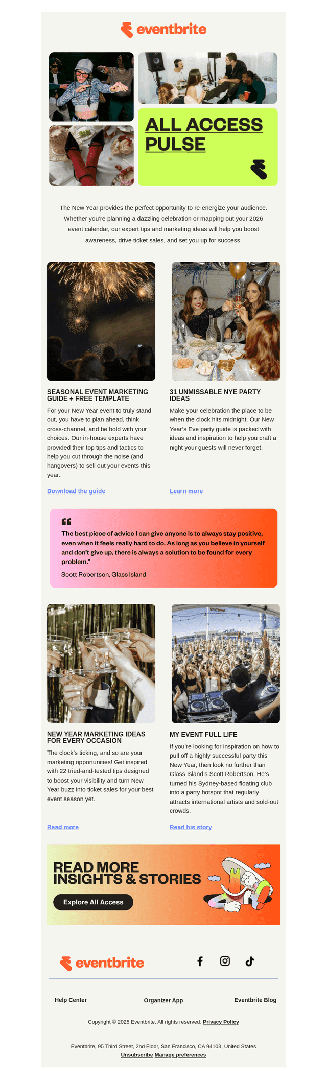 Eventbrite email from Thu, Oct 30, 2025