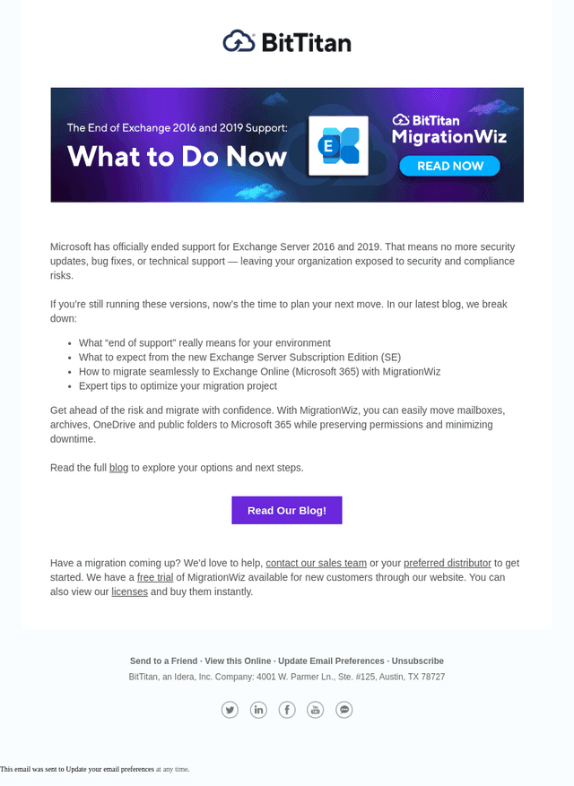 Exchange 2016 & 2019 Support Has Ended: Your Next Steps